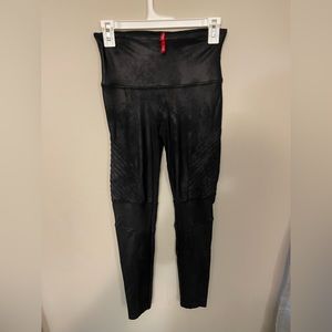 SPANX Moto detail leather leggings